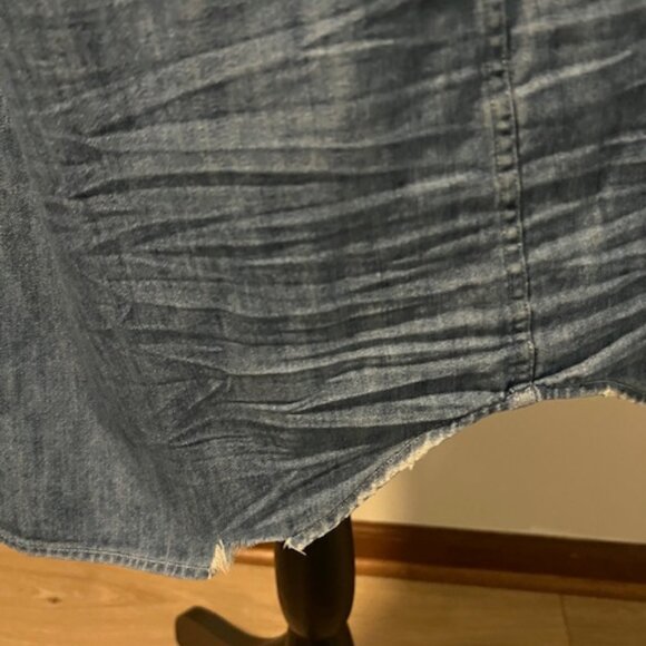 Frank & Eileen Mary Classic Shirtdress famous denim Vintage Stonewashed Indigo - Picture 4 of 10